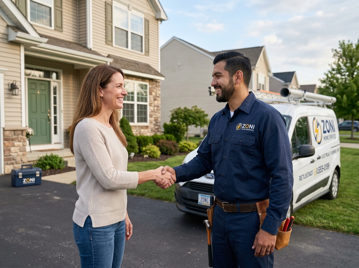 Technician speaking with a customer